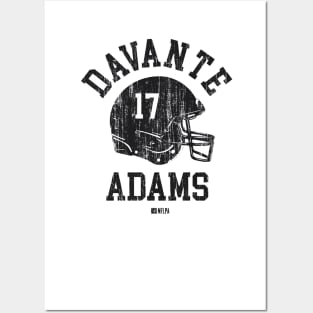 Davante Adams Las Vegas Helmet Font Posters and Art